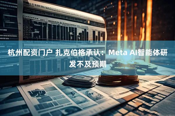 杭州配资门户 扎克伯格承认：Meta AI智能体研发不及预期